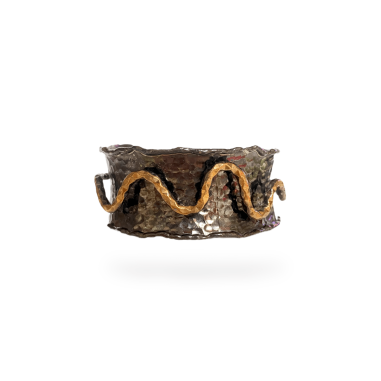 Bracciale bicolore in ottone