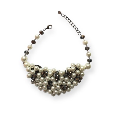 Collana extra con perle